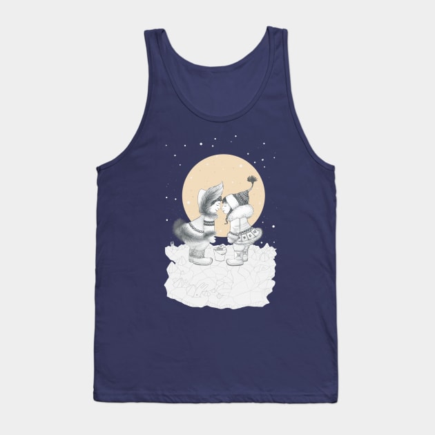 Eskimo Kiss Tank Top by ruta13art